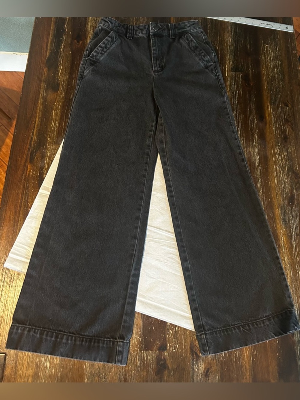 MONOPRIX WIDE LEG COTTON JEANS